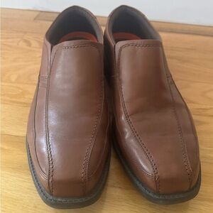 Men's Rockport walkability trutech size 12 wide Brown Leather Loafers